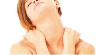 A reduction in blood pressure to the cervix osteochondrosis